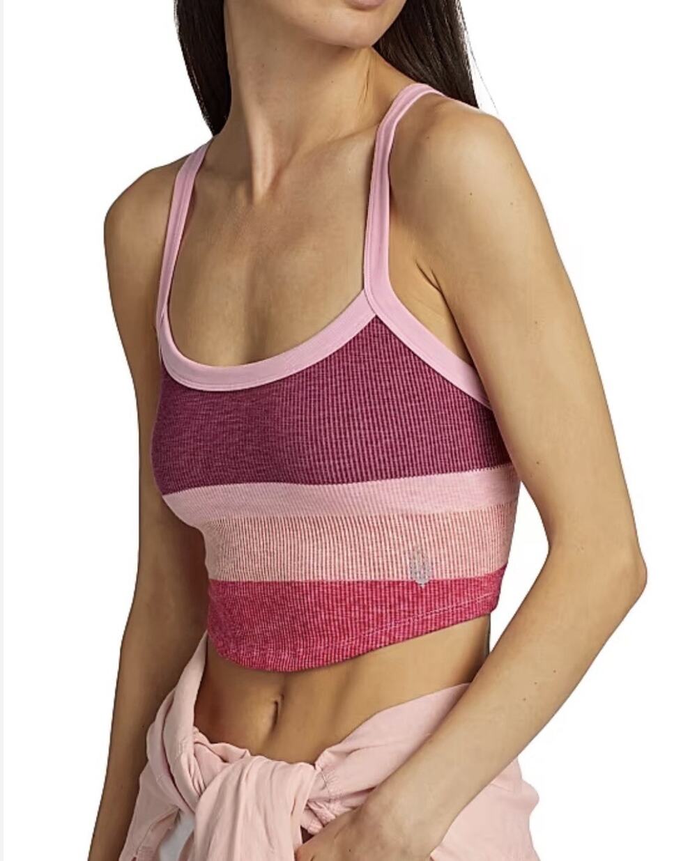 Free People FP Movement All Clear Cami Top Women's M Pink Purple